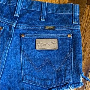 Wrangler custom cut denim shorts